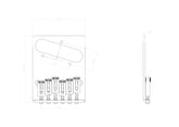 KD By AxLabs Bridge - String-Through-Body, 4-Screw Mount, Tele®-style - AxLabs